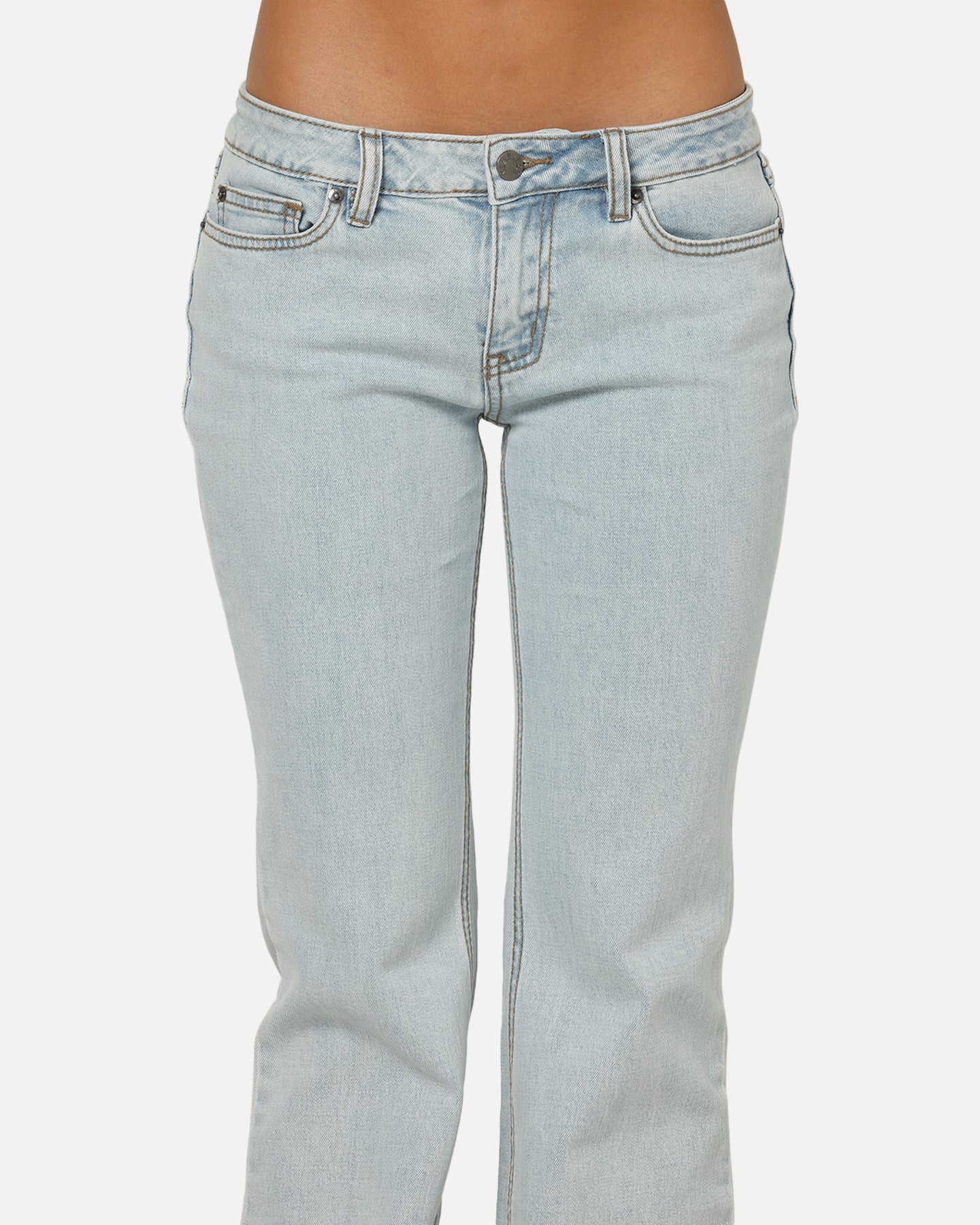 Von Dutch Women's Flare Denim Jeans Light Blue Denim