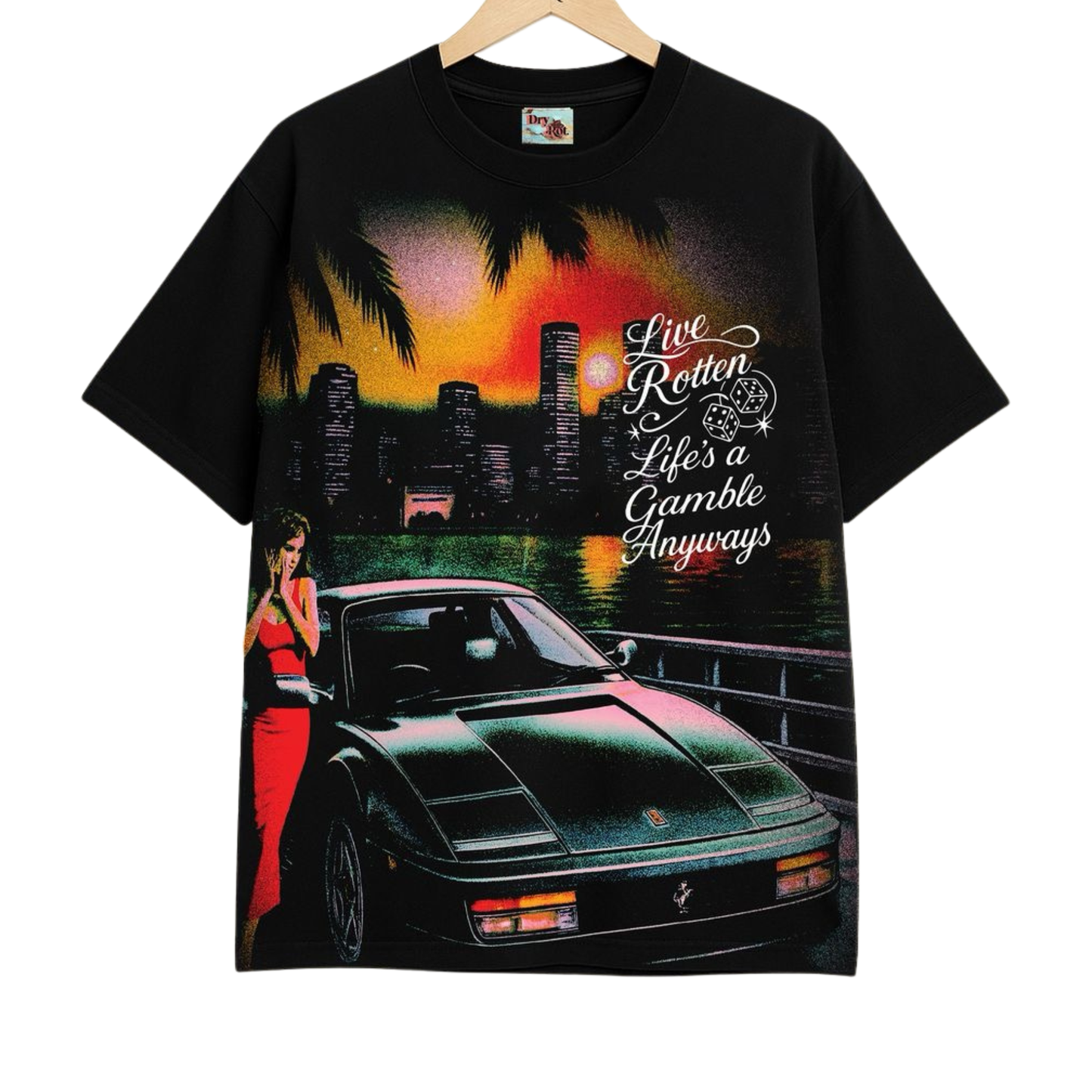 Dry Rot "Live Rotten" Tee (Black)