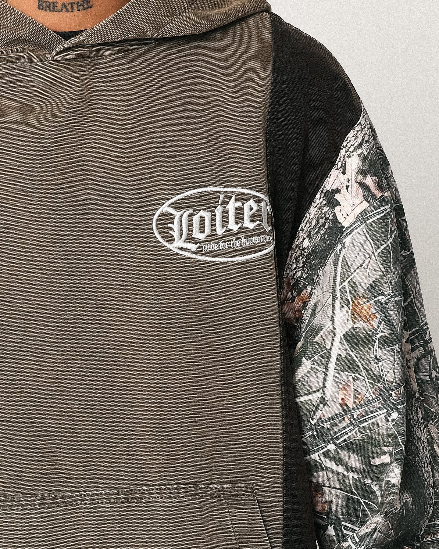 Loiter Splinter Hoodie Khaki/Camo