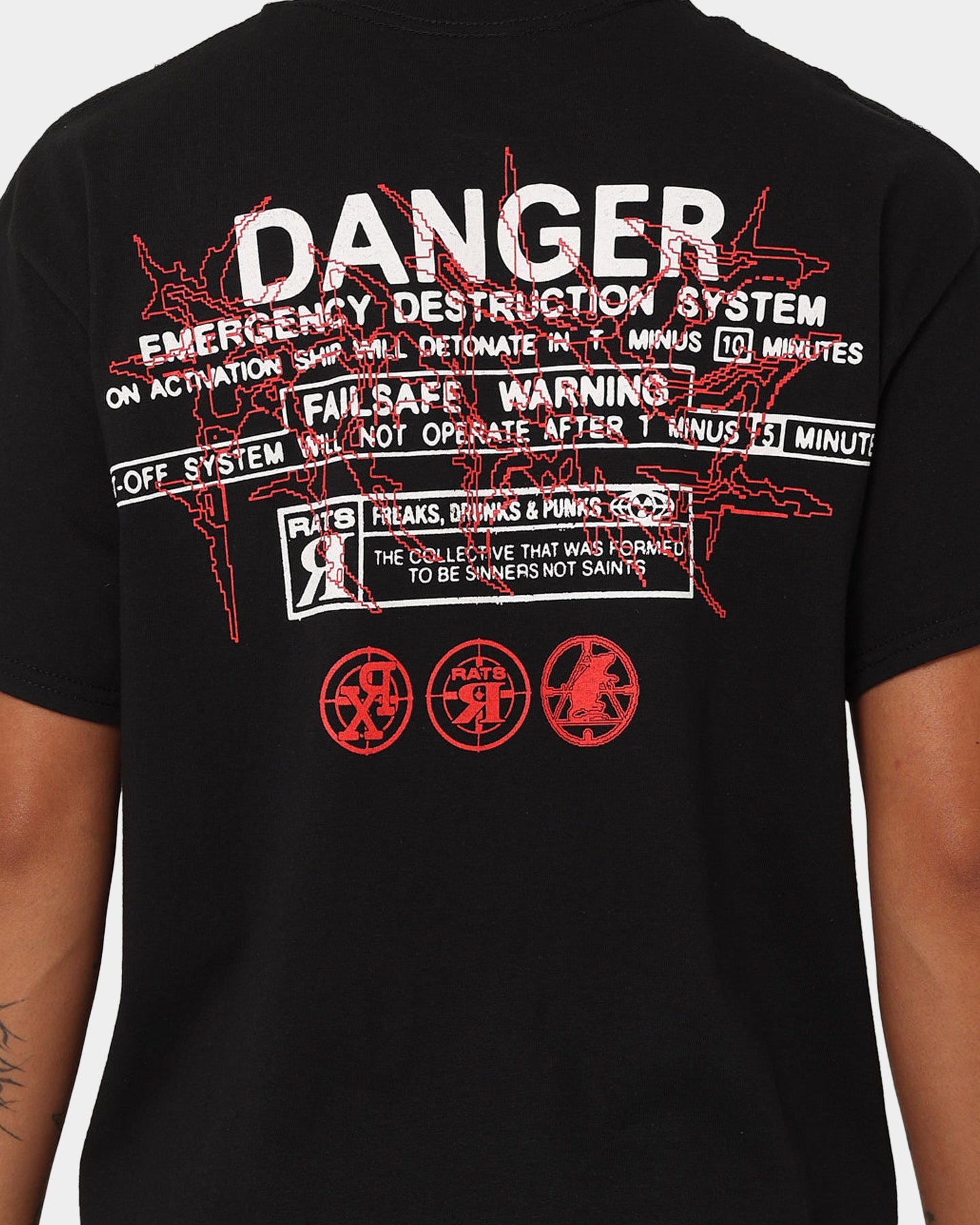 Rats Get Fat Without Warning T-Shirt Black