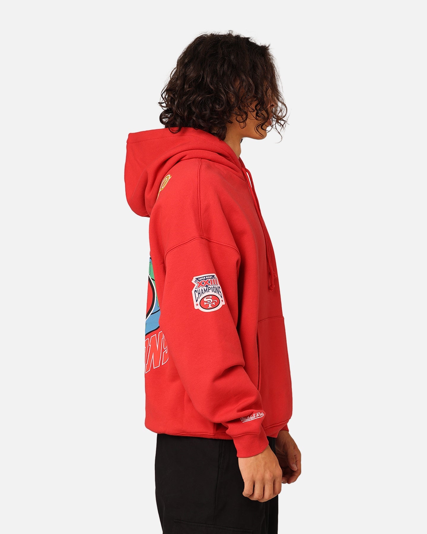 Mitchell & Ness San Francisco 49ers Super Bowl World Hoodie Faded Red