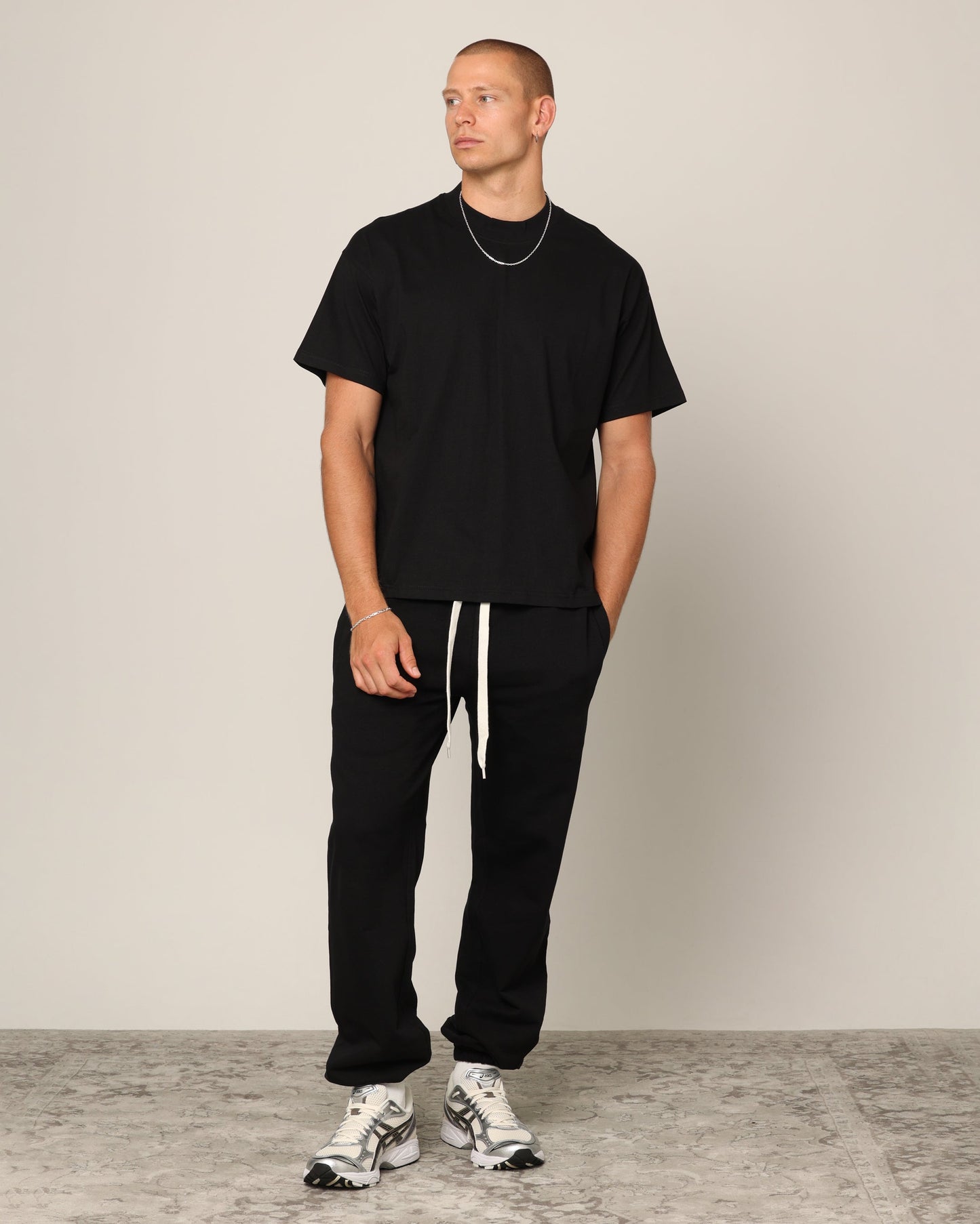 Carré Blanc T-Shirt Black