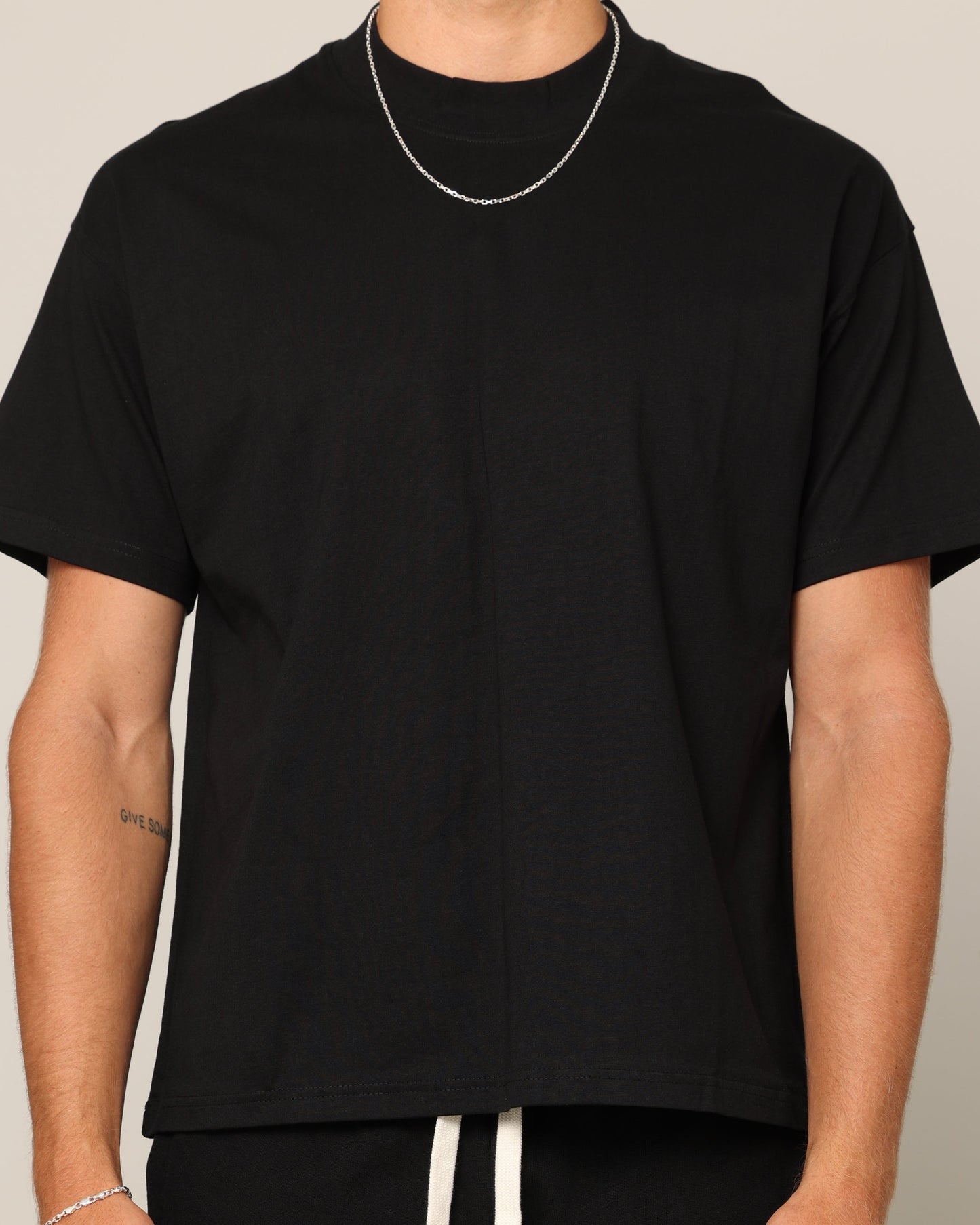 Carré Blanc T-Shirt Black