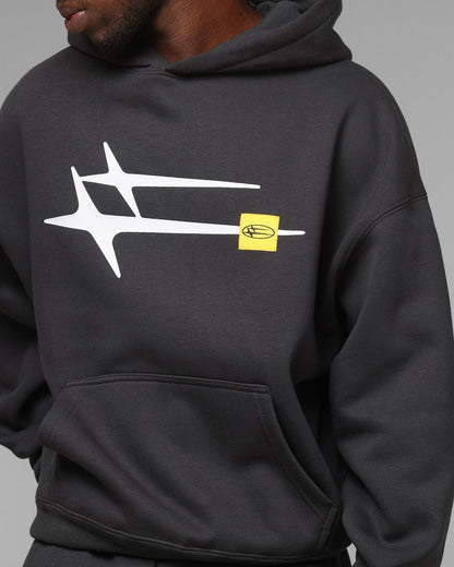 Loiter Hybrid Hoodie Charcoal