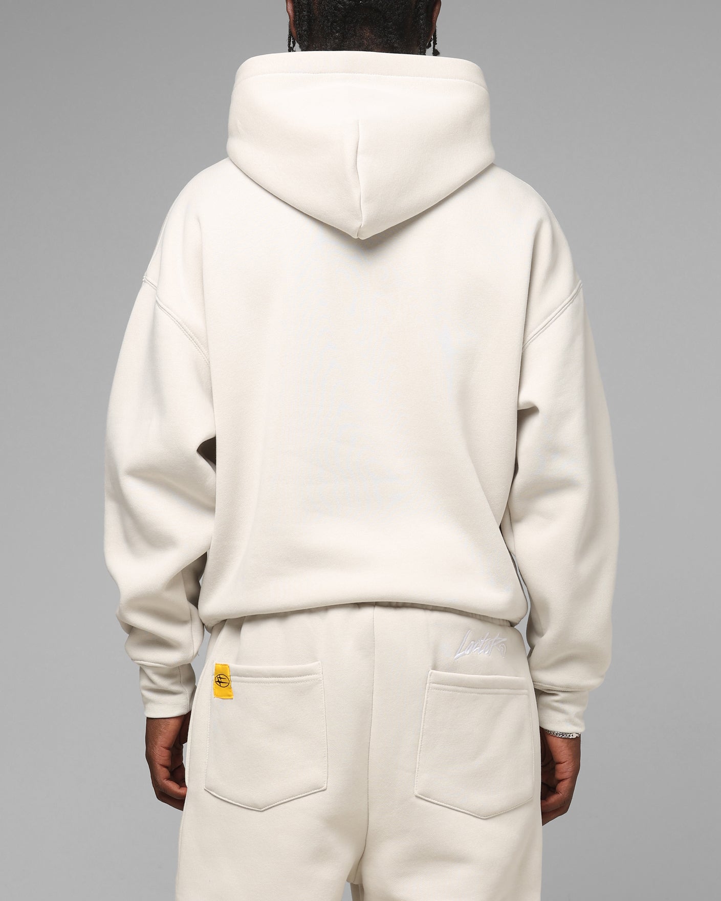 Loiter Hybrid Hoodie Stone