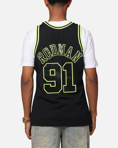 Mitchell & Ness Chicago Bulls Dennis Rodman 'Volt' 1995 Swing Jersey Black/Yellow