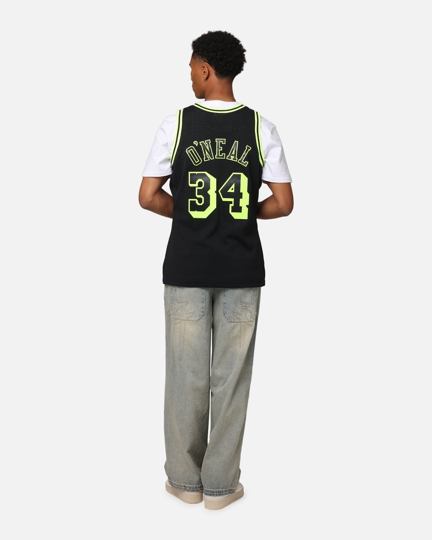 Mitchell & Ness Los Angeles Lakers Shaquille O'Neal 'Volt' 1996 Swing Jersey Black/Yellow