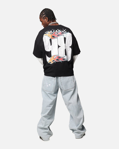 Loiter Daytona Layered Long Sleeve T-Shirt Black/White
