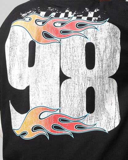 Loiter Daytona Layered Long Sleeve T-Shirt Black/White