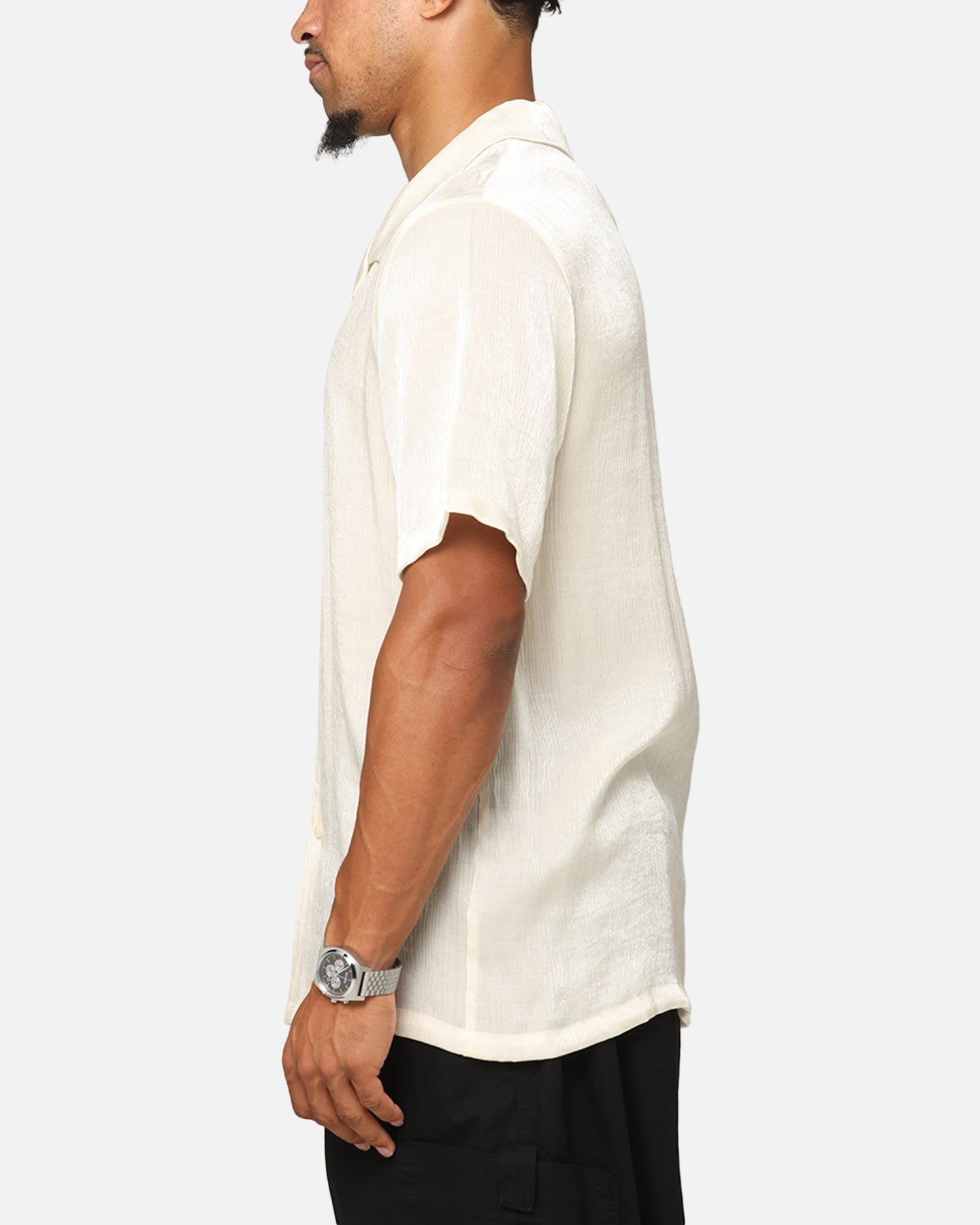 XXIII Diamond Button Up Shirt Off White