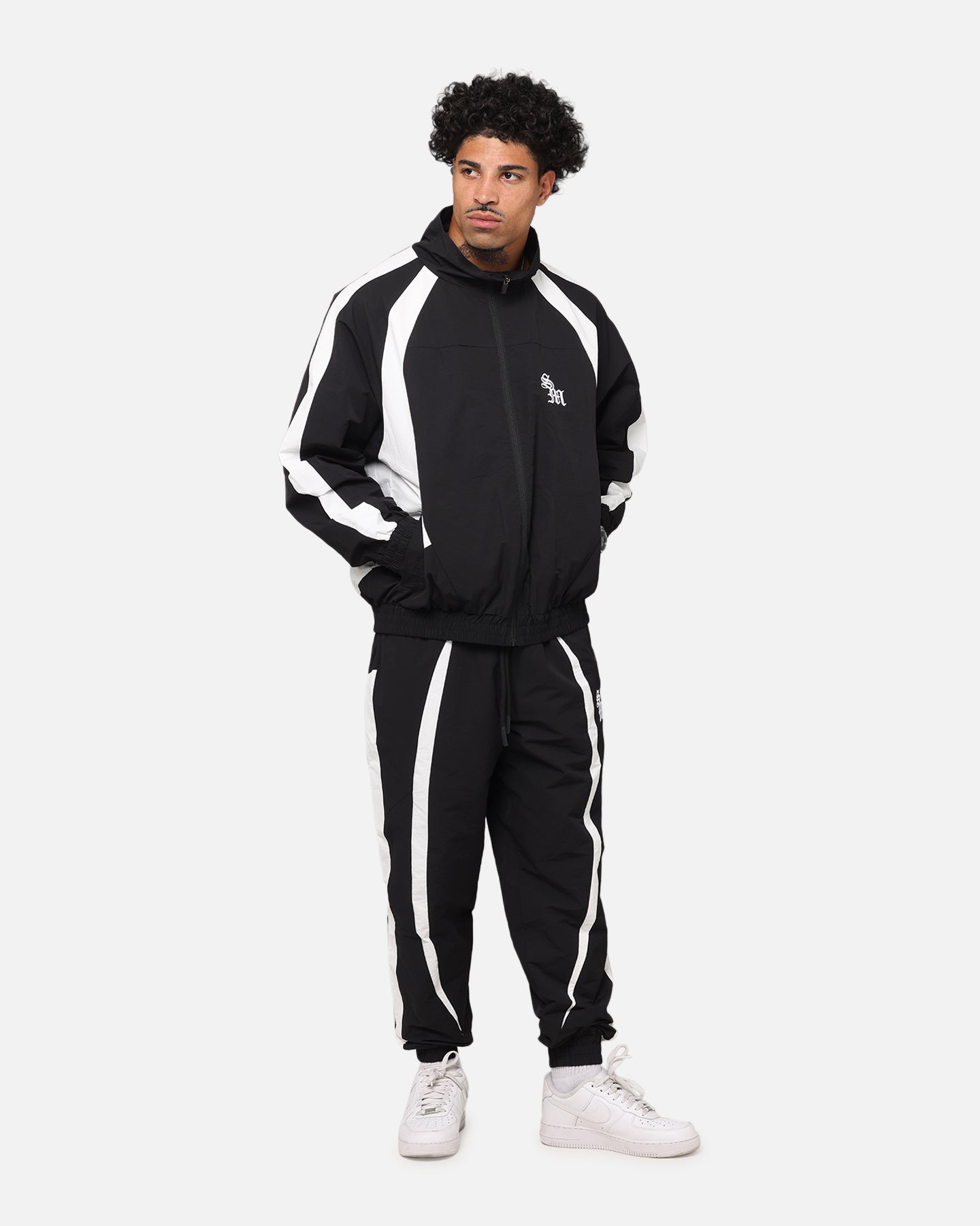 Saint Morta Oblivion Windbreaker Jacket Black/White