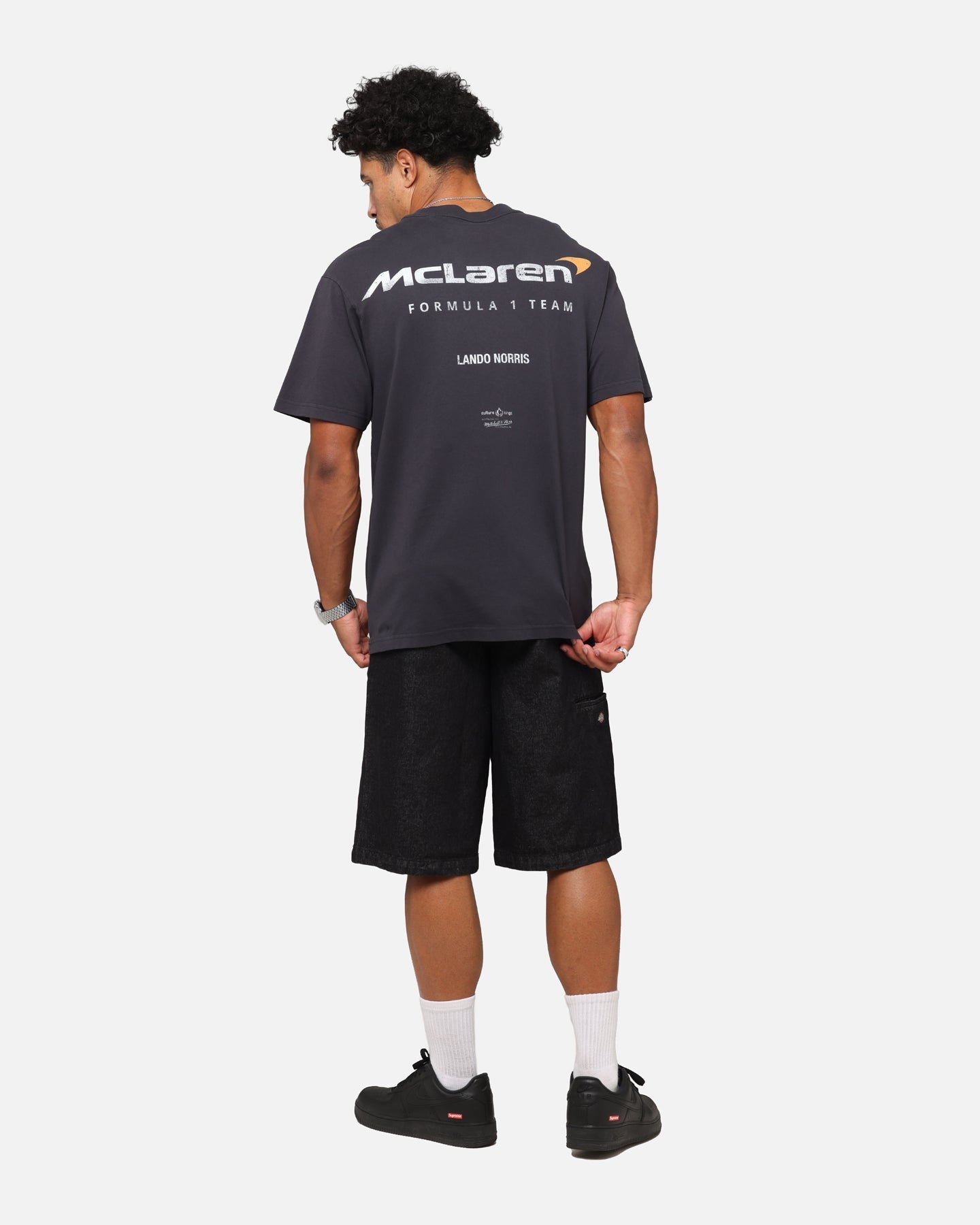 Mitchell & Ness X Mclaren Lando Norris Helmet T-Shirt Faded Black
