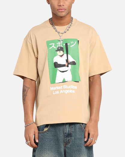 Market Illustrated Baseball T-Shirt Oatmilk