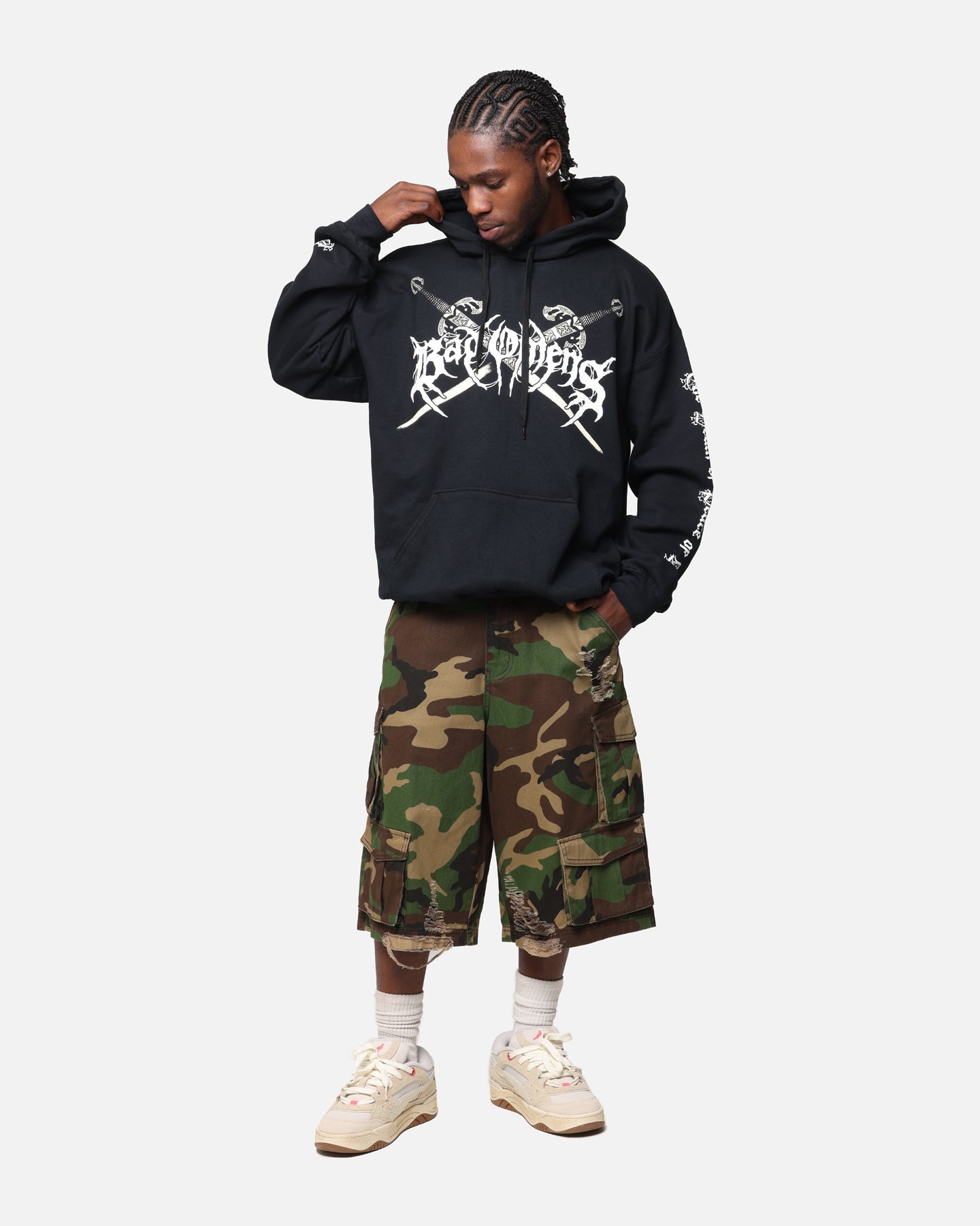 Bad Omens Skull Grave Hoodie Black