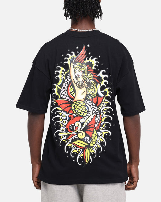 Ed Hardy Mermaid T-Shirt Black