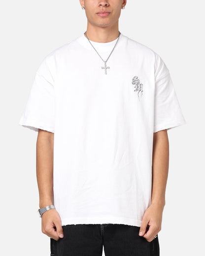 Saint Morta Fray Boxy T-Shirt White