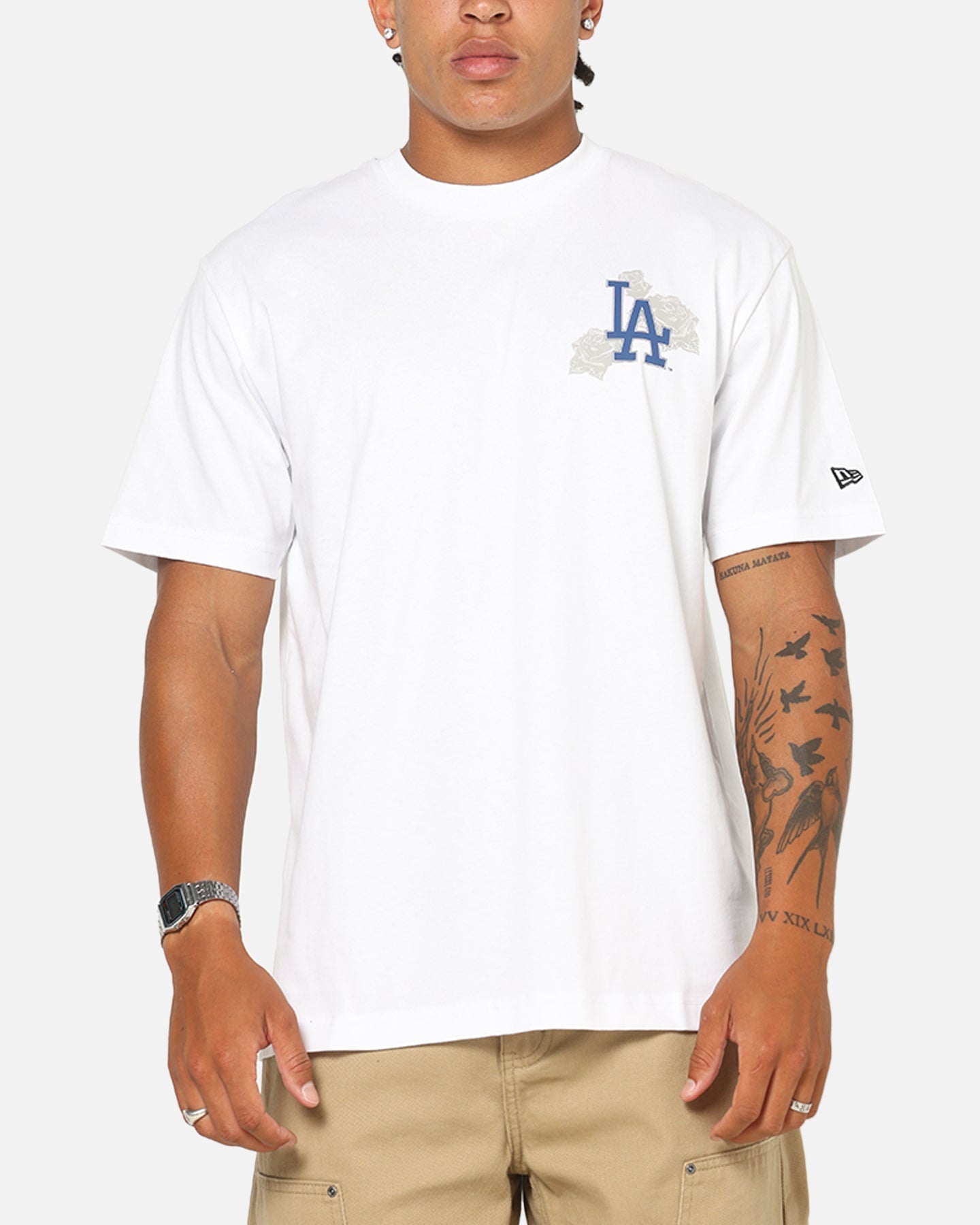New Era Los Angeles Dodgers Rose Oversized T-Shirt White