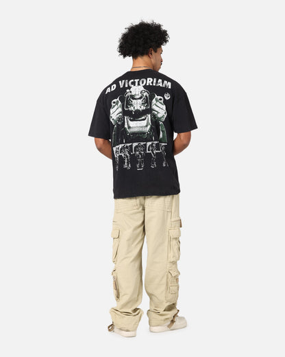 73Studio X Fallout '15 Fallout 4 Vintage T-Shirt Black Acidwash