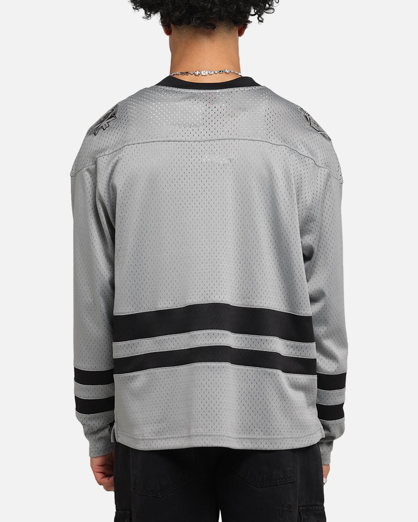 Mitchell & Ness Chicago Bulls Chrome Jersey Gunmetal Grey