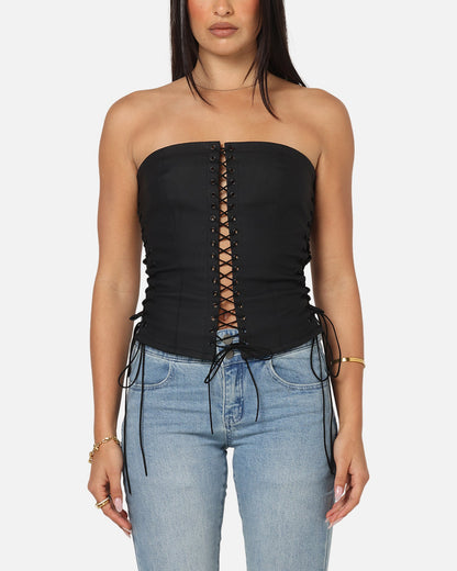 Ed Hardy Women's Seige Corset Black