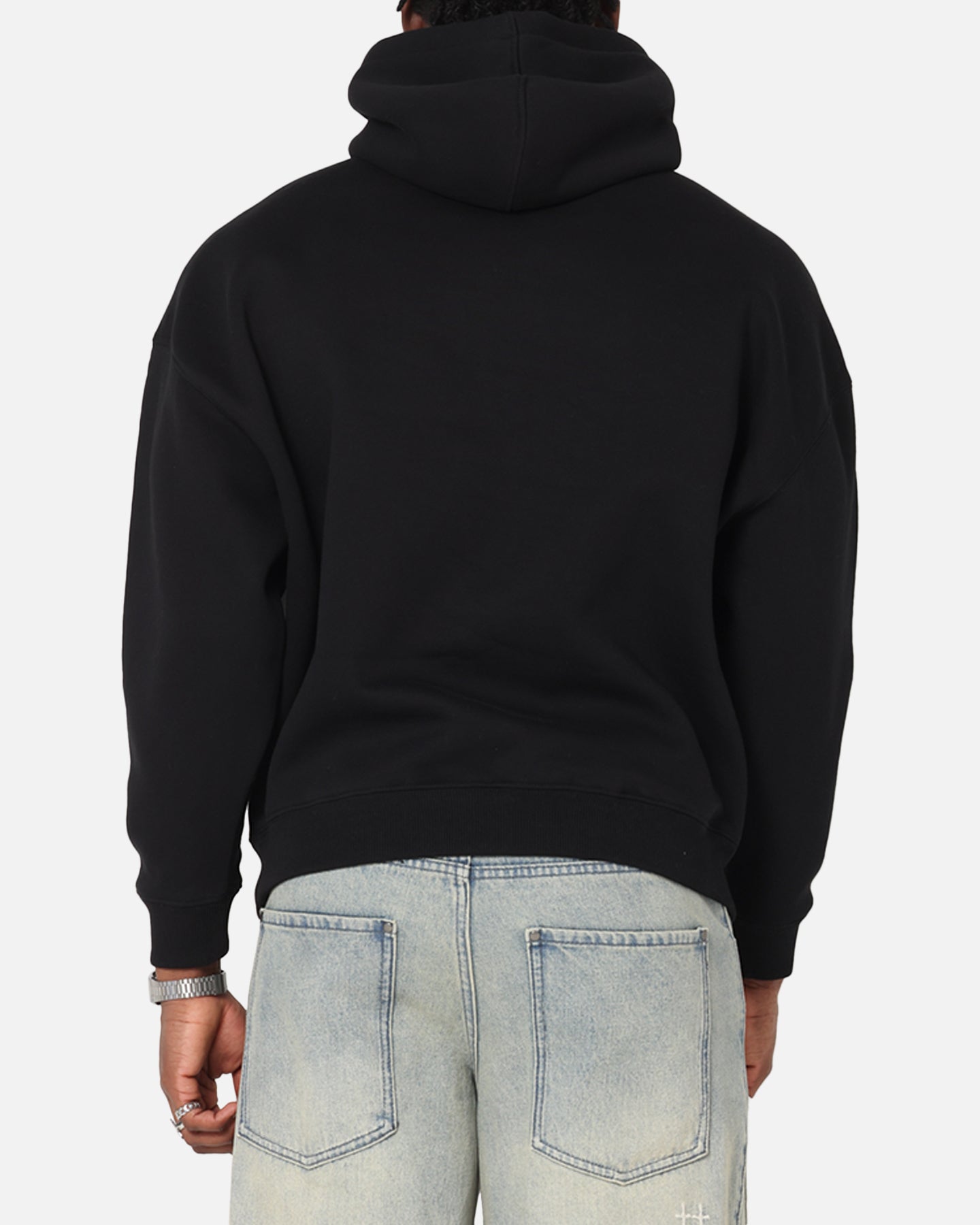 Saint Morta Scripture Boxy Hoodie Black