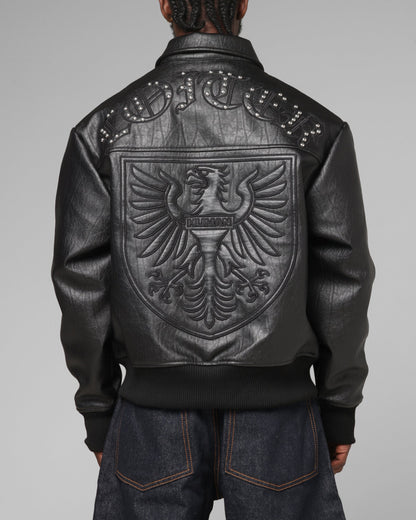 Loiter Imperial Vegan Leather Jacket Black