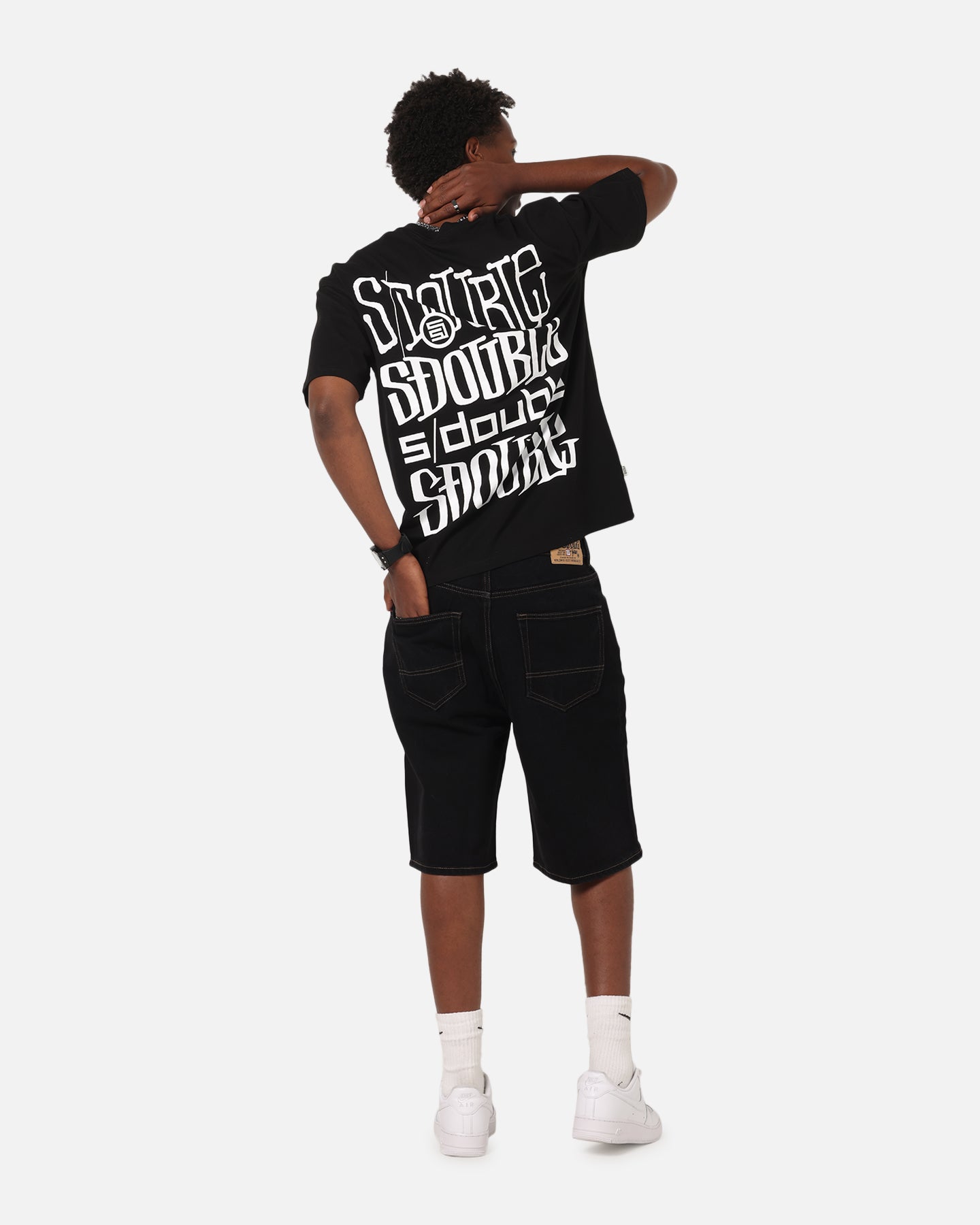 S Double Logofest T-Shirt Black