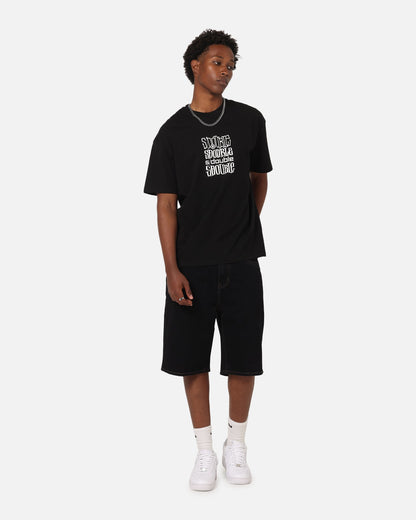 S Double Logofest T-Shirt Black