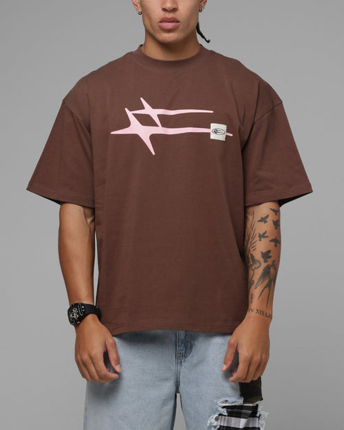 Loiter Hybrid Premium T-Shirt Brown