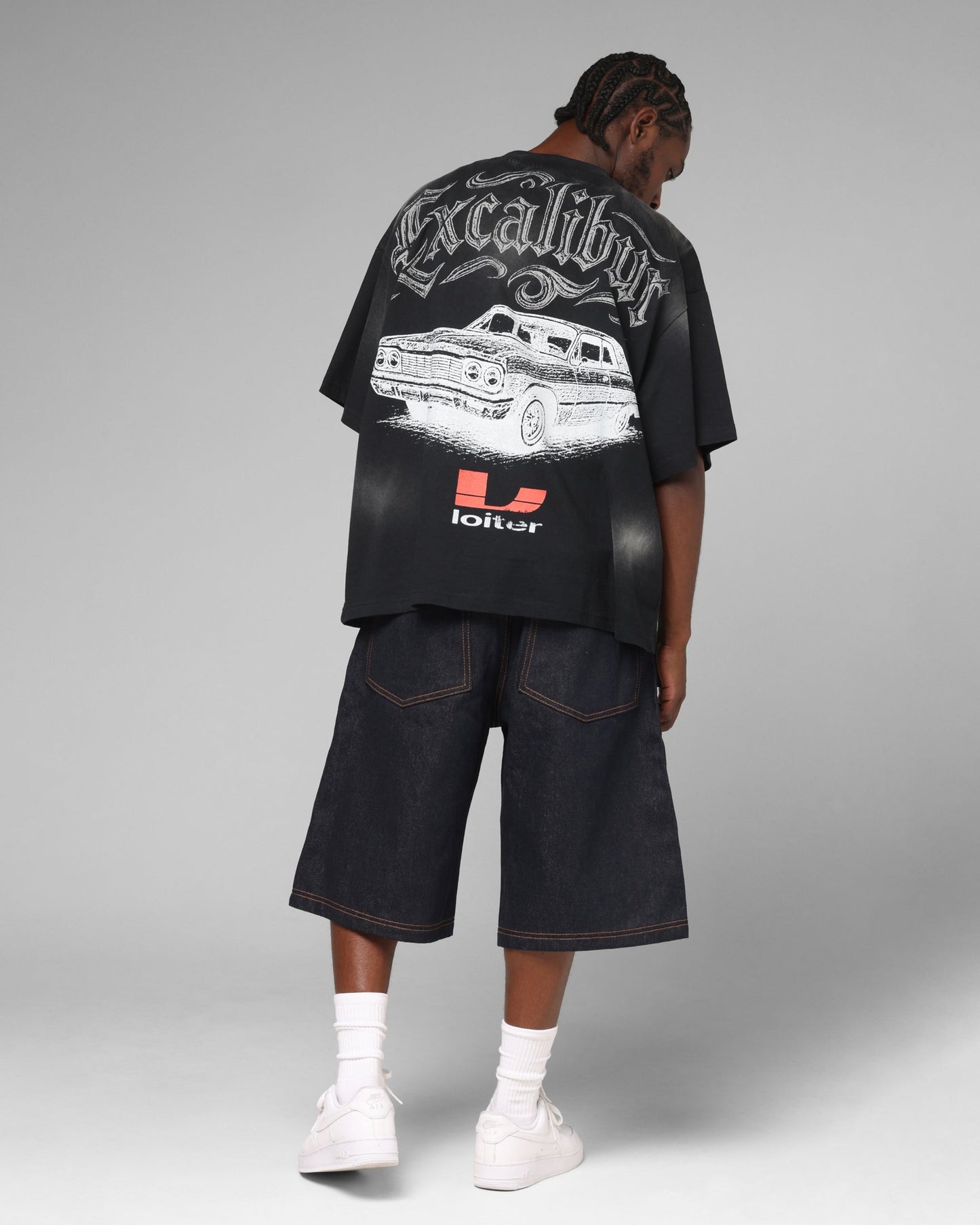 Loiter Lowrider Vintage T-Shirt Washed Black