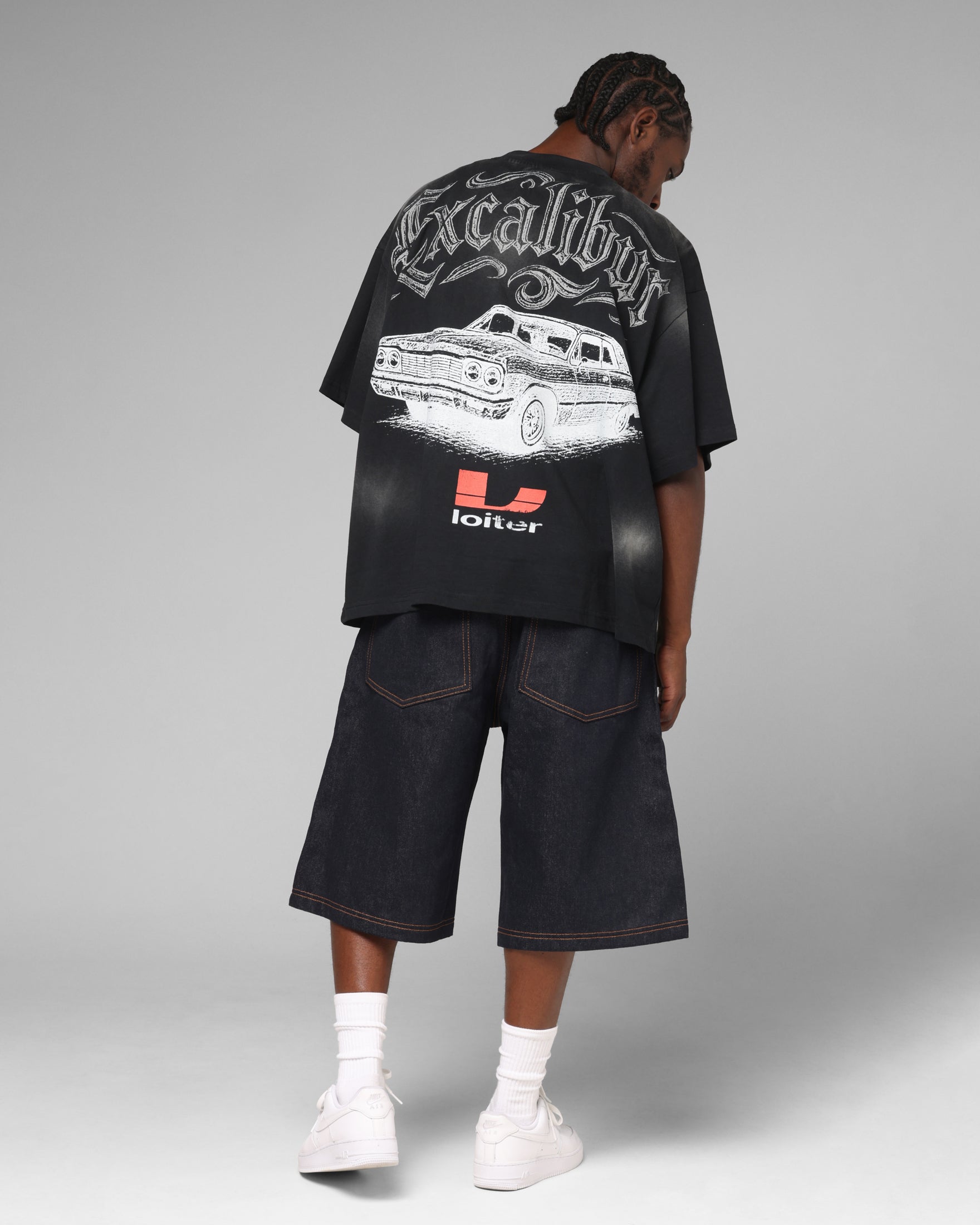 Loiter Lowrider Vintage T-Shirt Washed Black
