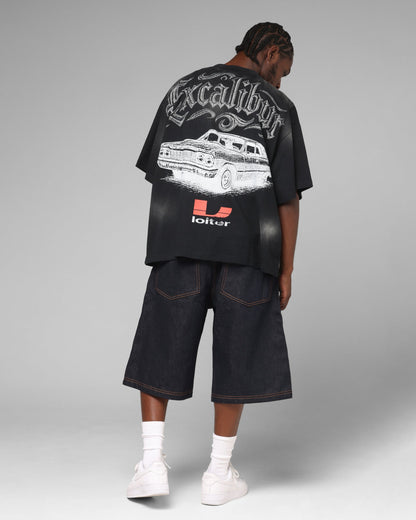 Loiter Lowrider Vintage T-Shirt Washed Black