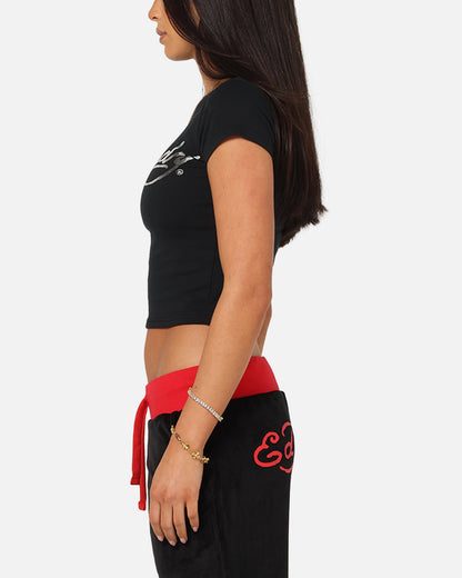 Ed Hardy Women's Chrome Baby T-Shirt Black