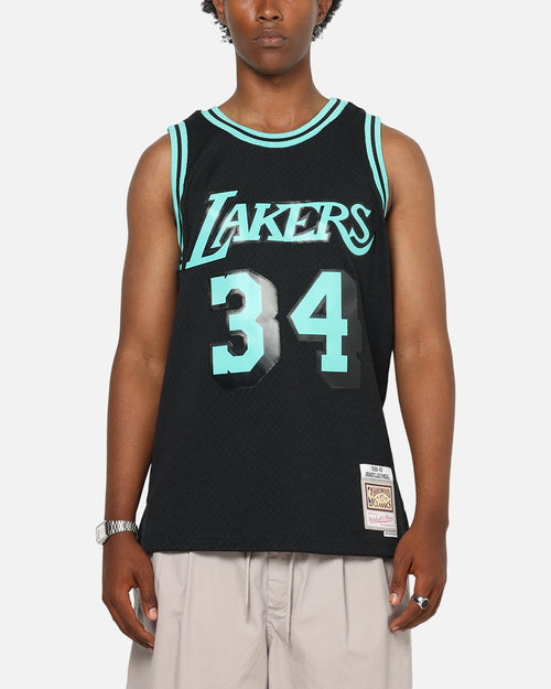 Mitchell & Ness Los Angeles Lakers Shaquille O'Neal 'Cool Blue' Swing Jersey Black/Blue