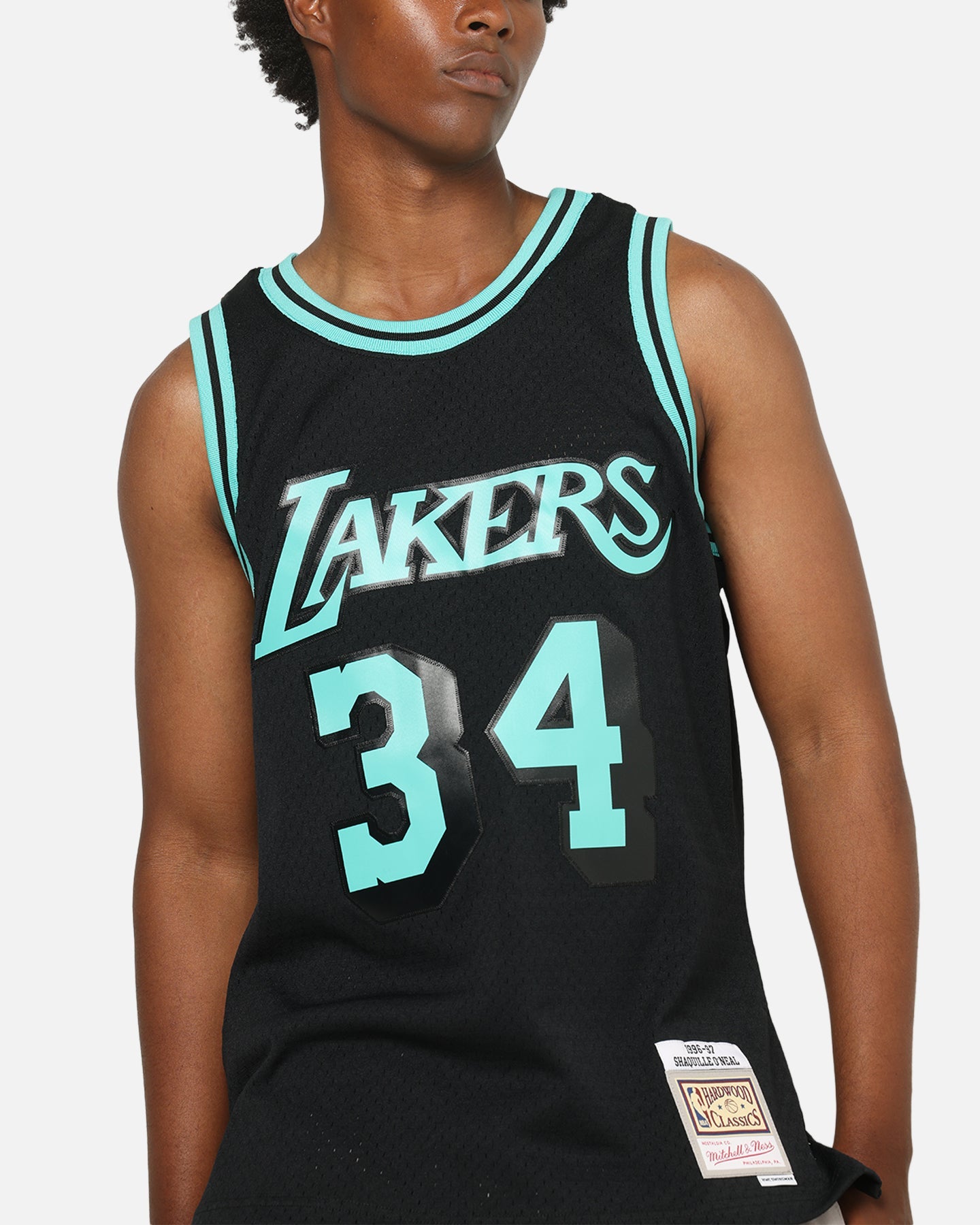 Mitchell & Ness Los Angeles Lakers Shaquille O'Neal 'Cool Blue' Swing Jersey Black/Blue