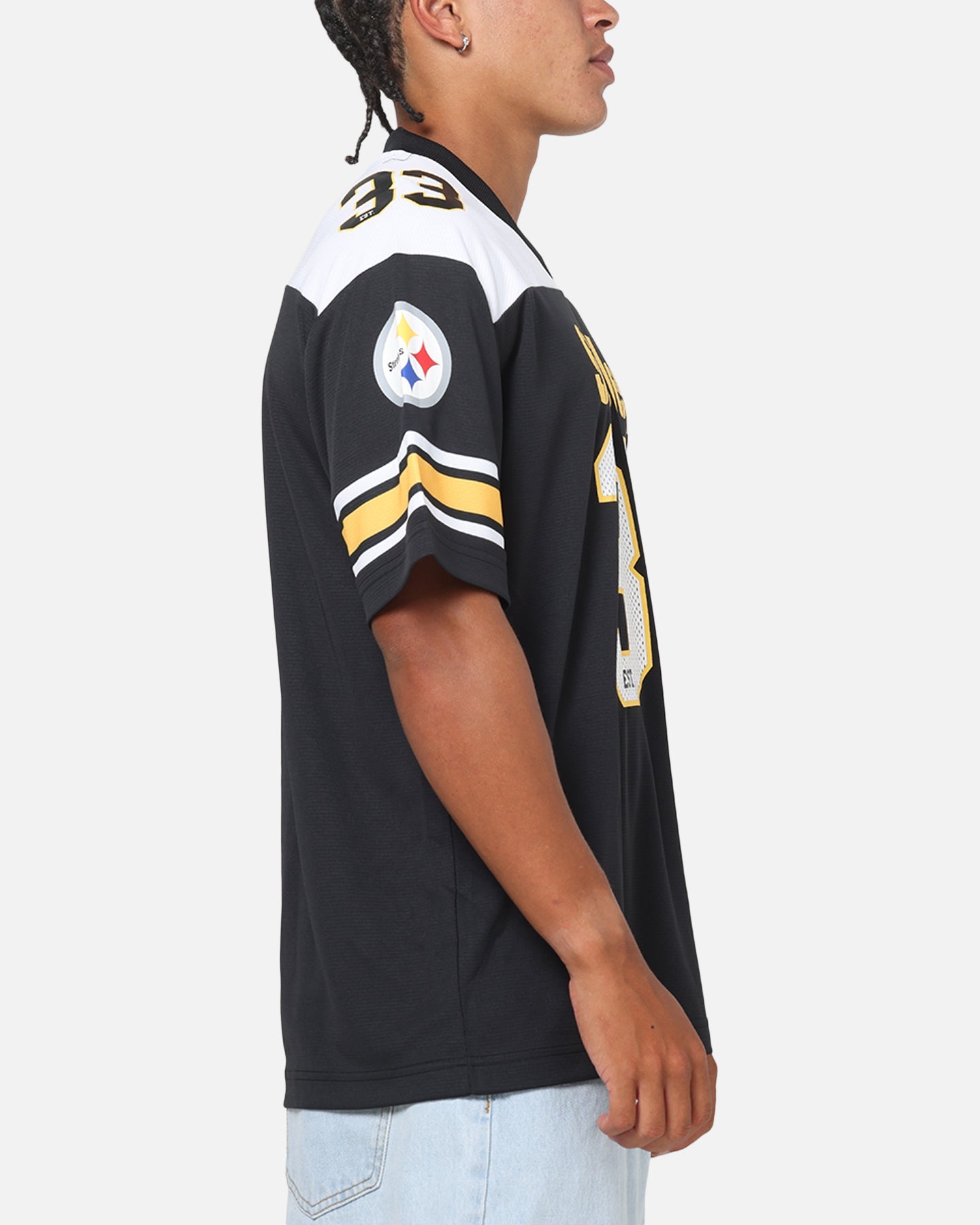 Majestic Athletic Pittsburgh Steelers Glenver Mesh Oversized T-Shirt Black