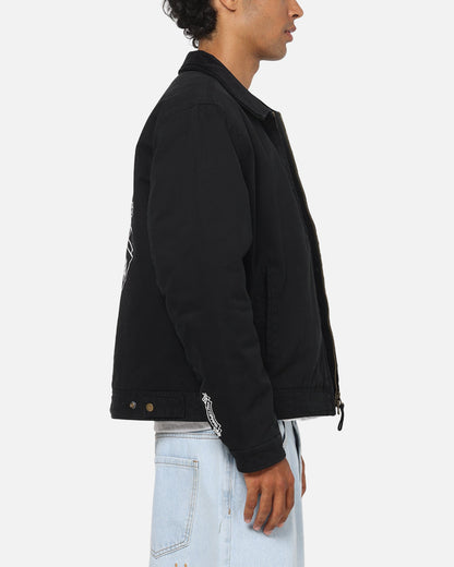 Mitchell & Ness Las Vegas Raiders Workwear Jacket Washed Black