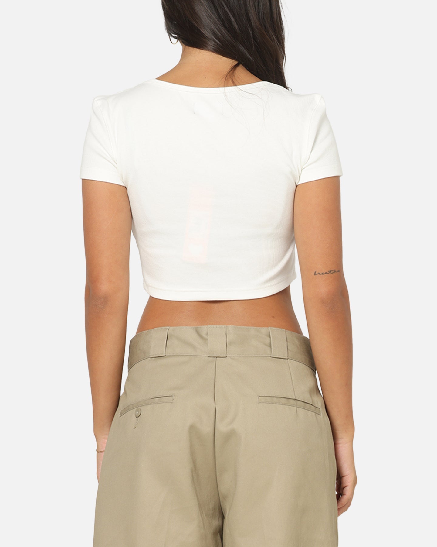 Von Dutch Women's Cropped T-Shirt White
