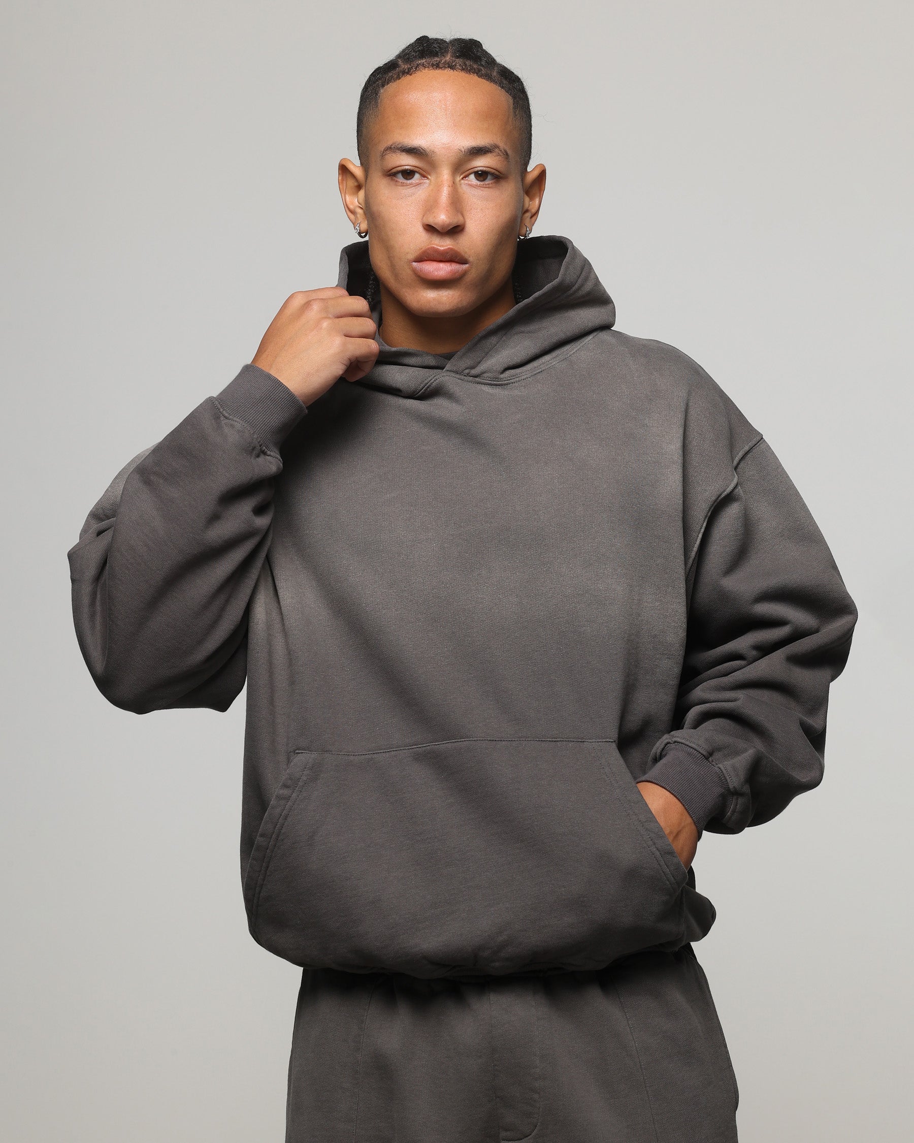 American Thrift Pullover Hoodie Washed Charcoal