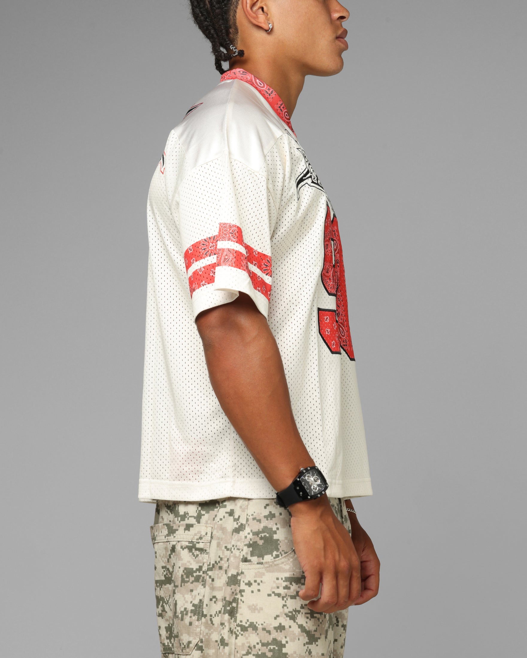 Loiter Hardcore Jersey Off White/Red