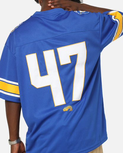 Bleacher Athletic Parramatta Eels NRL Gridiron Mesh Jersey Official Team Color