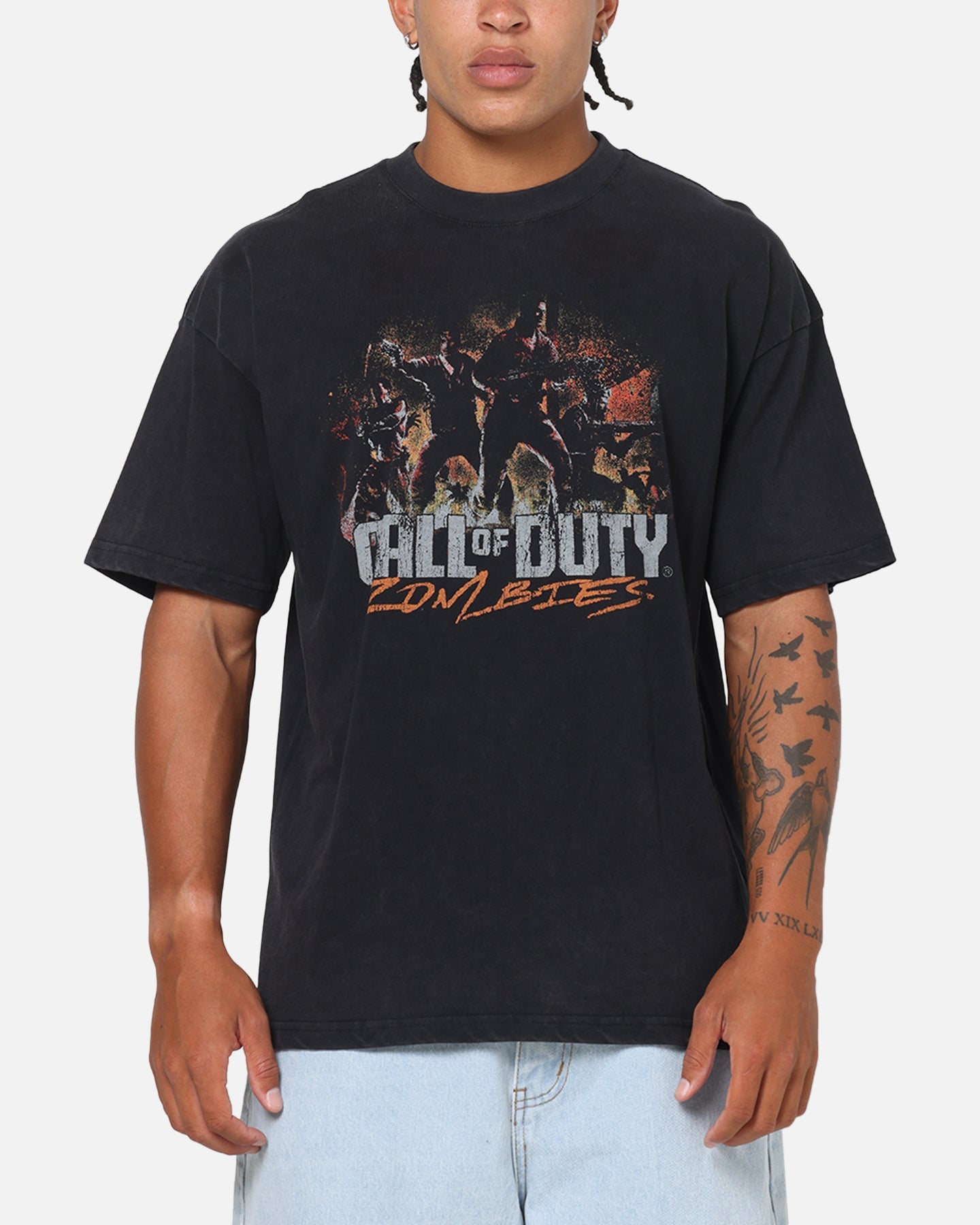 73Studio X Call Of Duty Zombies Classics T-Shirt Black Wash