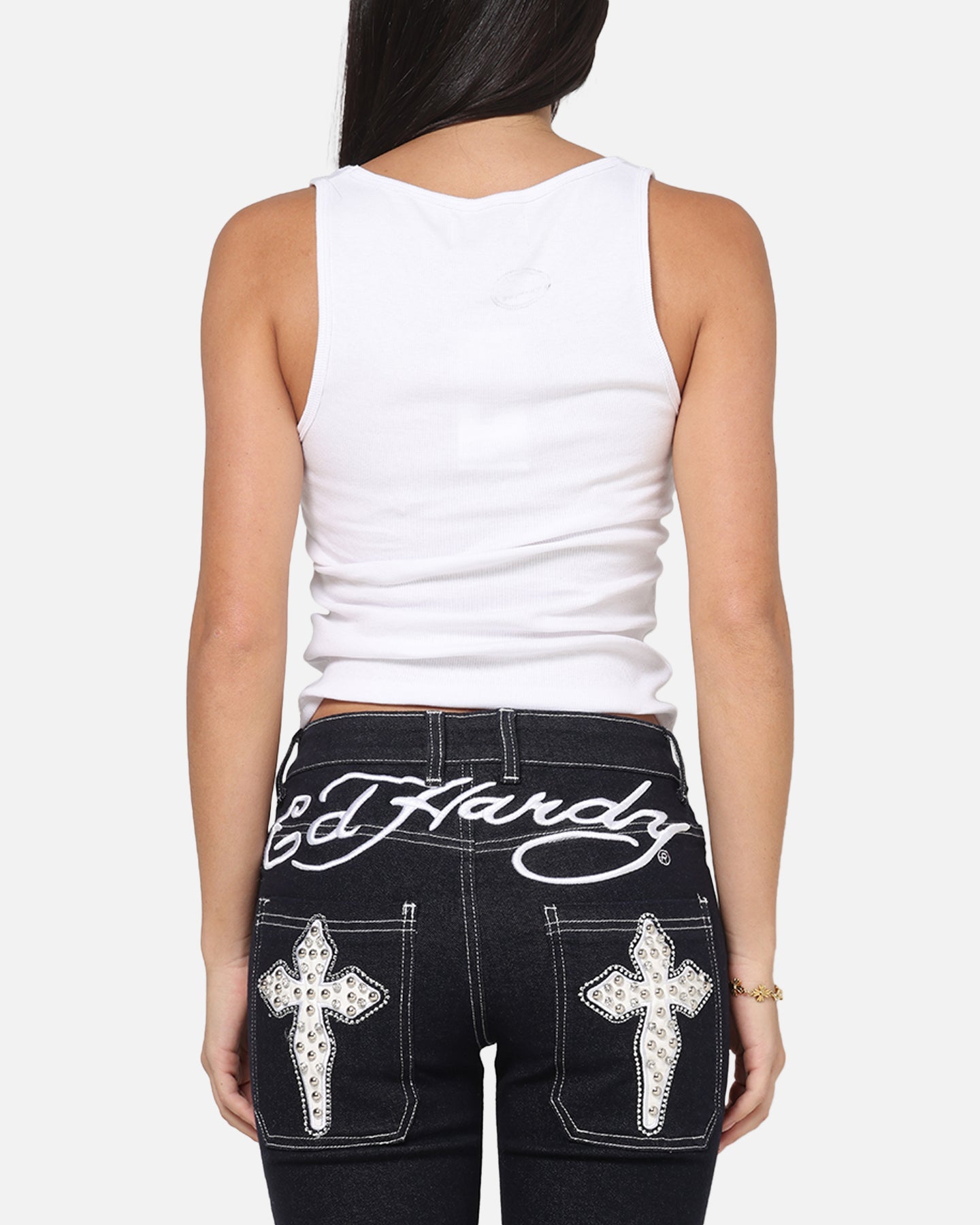 Ed Hardy Women's Eternal Tank White