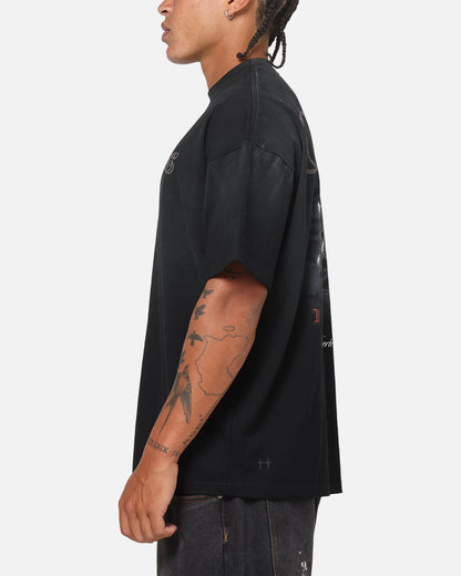 Saint Morta Heavens Kitchen Boxy T-Shirt Black Wash