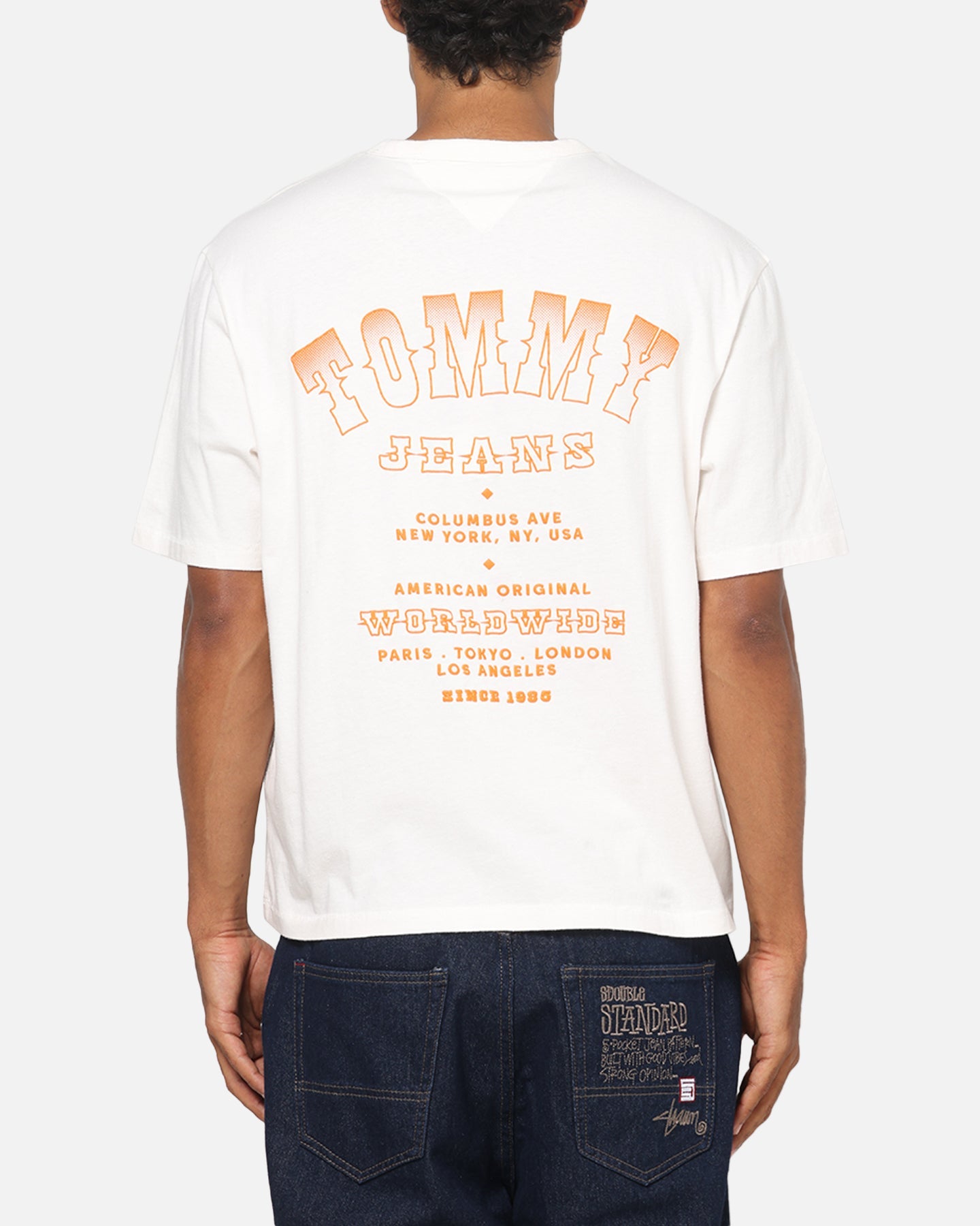 Tommy Jeans Arch Western Backprint T-Shirt Ancient White