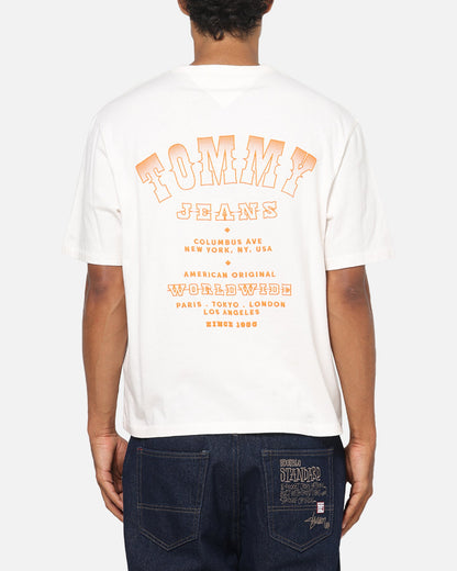 Tommy Jeans Arch Western Backprint T-Shirt Ancient White