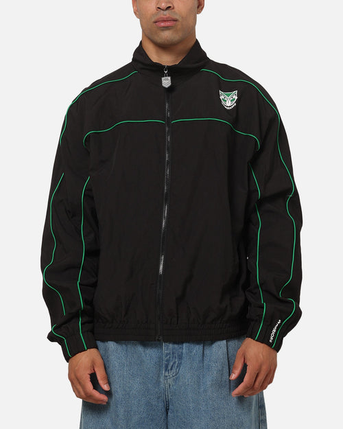Bleacher Athletic New Zealand Warriors NRL Midweight Spray Jacket Black