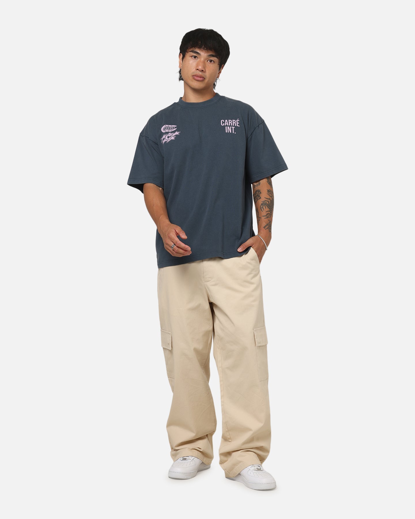 Carre Assembly Department T-Shirt Navy
