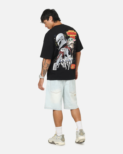 73Studio Star Wars Mando And Grogu Comic T-Shirt Black