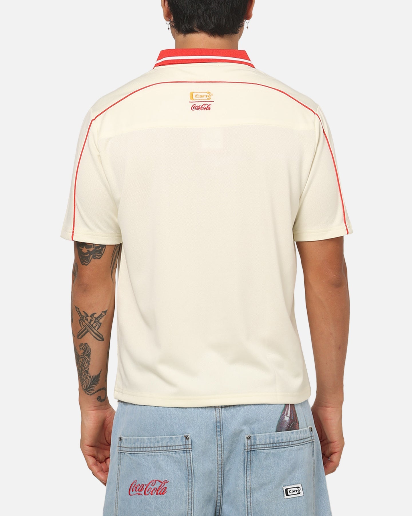 Carre Carré X Coca Cola Club Crest Polo Shirt Off White